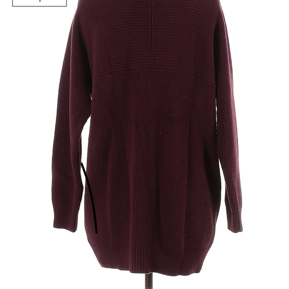 Athleta Burgundy oversized cardigan size M - Picture 2 of 2